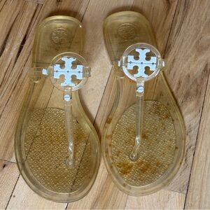 Tory Burch Mini Miller Jelly Thermoplastic polyurethane upper thong Sz 6 Good